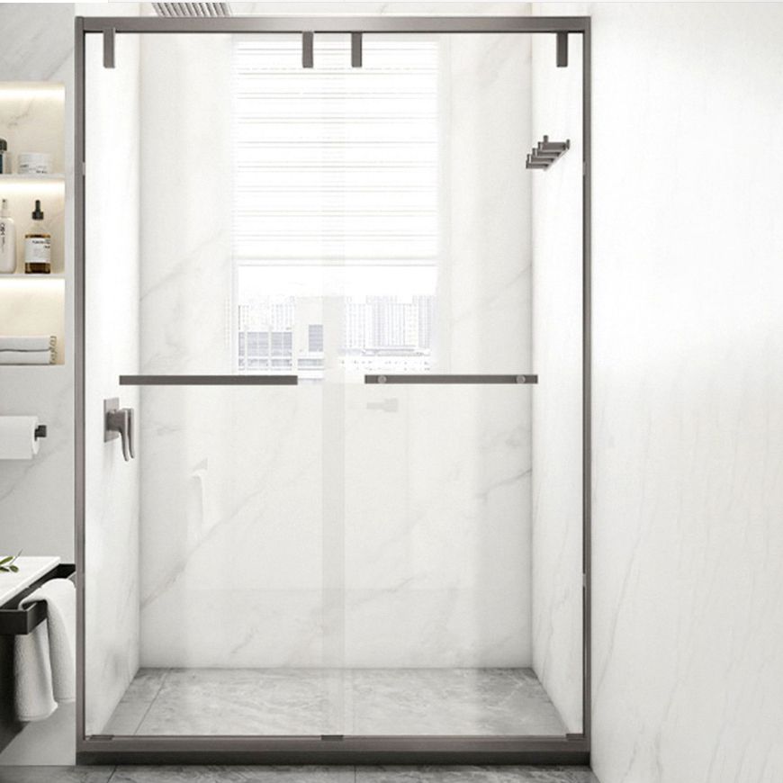 Semi-frameless Double Sliding Shower Door, One-line Shower Room Partition