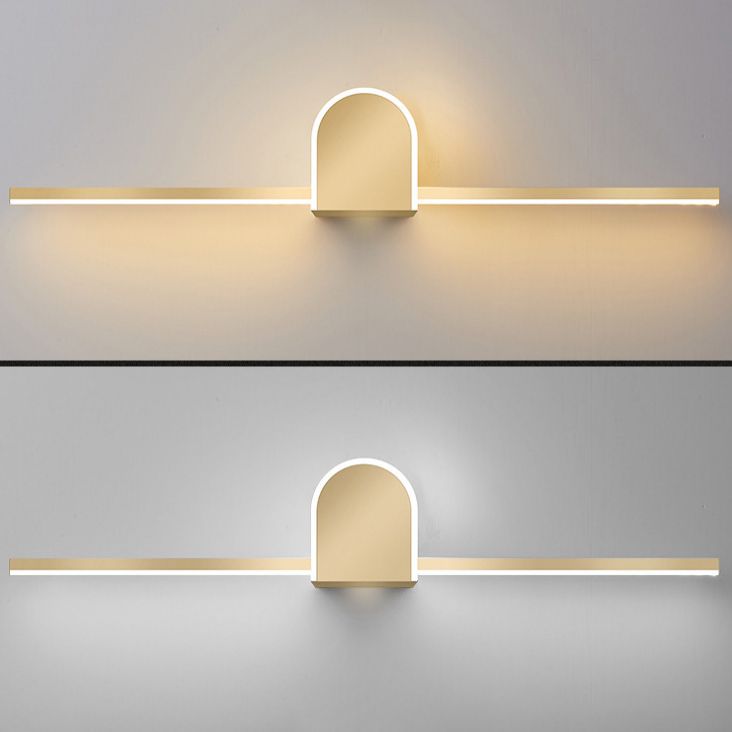 Wall Sconce Lighting Modern Style LED Metal Wall Mounted Light for Bathroom