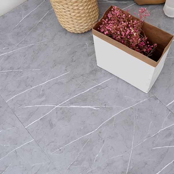 Peel and Stick Vinyl Flooring 23.6"x23.6" x2mm Marble Look PVC Flooring