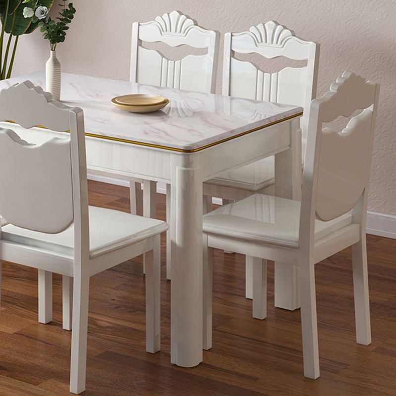 Moderne feste Esszimmer -Esszimmer -Tisch -Tisch -Set Marmor Top Esszimmermöbel für das Restaurant