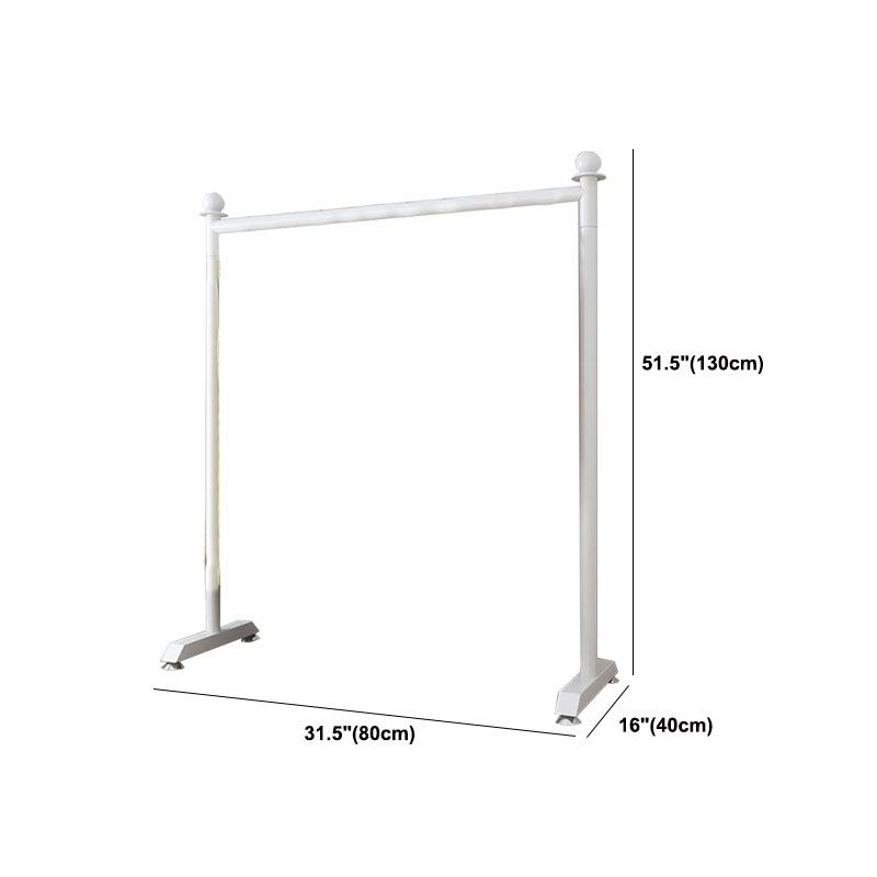 Modern Minimalist Metallic Coat Rack Free Standing 2 Leg Base Coat Rack