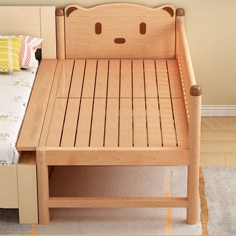 Scandinavian Solid Wood Nursery Bed Guardrail Rectangle Baby Crib