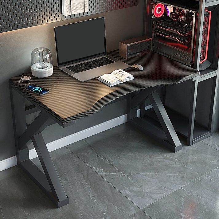 Industrial Rectangular Gaming Desk Wood Writing Desk for Home