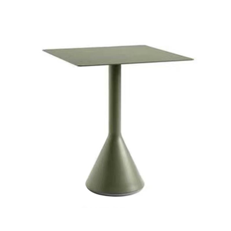 Modern Round/Square Patio Table Green Iron Frame Patio Table