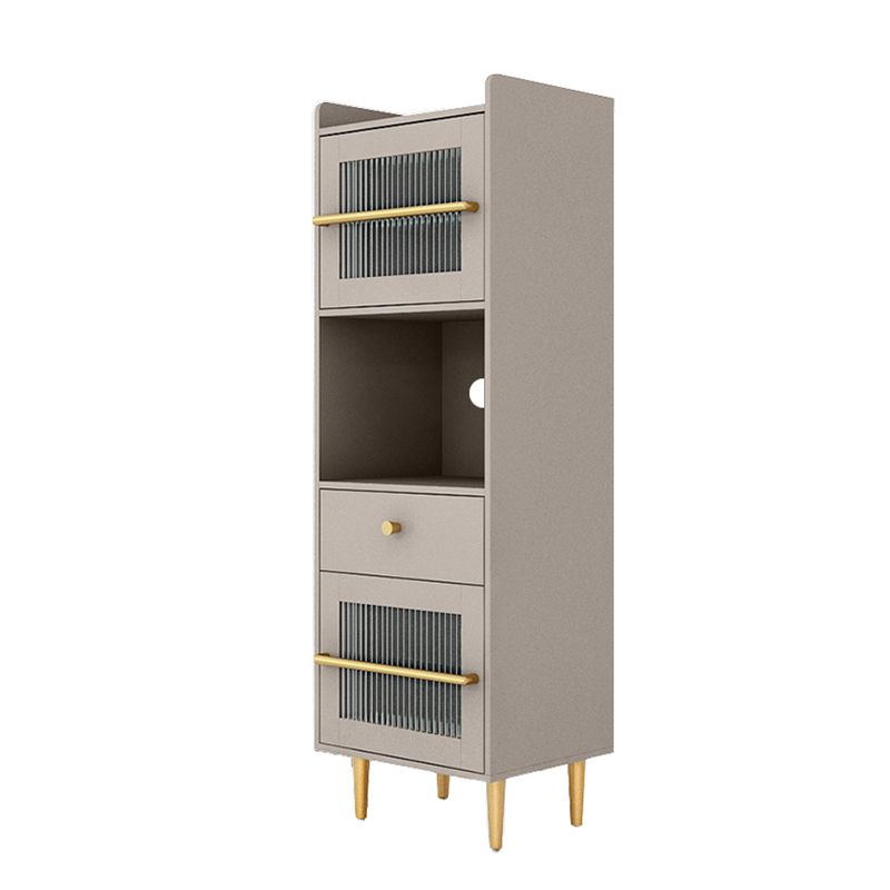 Modern Wood Accent Cabinet 15.74" Wide Storage Cabinet with 2 Doors