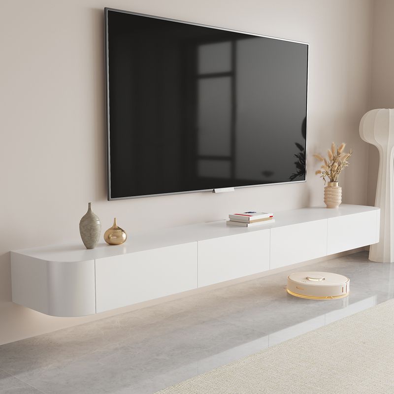 Contemporary Wall Mount TV Stand Console with Shelf for Living Room