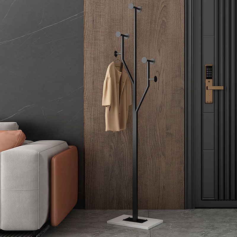 Glam Metallic Hall Tree Hooks Design Coat Rack for Living Room