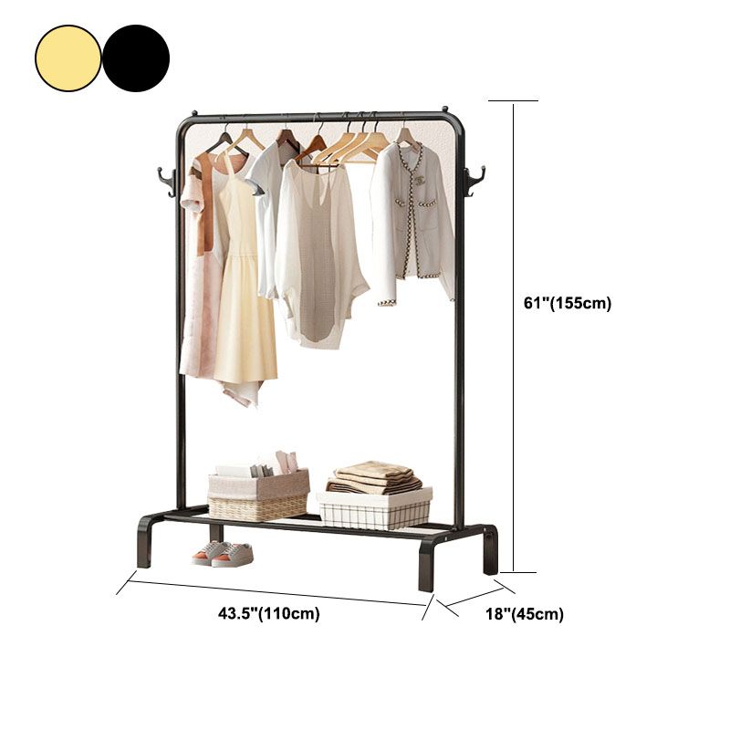 Coat Rack Storage Shelf Metal Hanging Hook Hall Stand Living Room