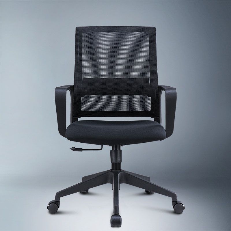 Workspace Office Chair Seat and Mesh in Black Slide Desk Chair