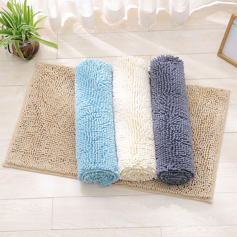 Simplicity Home Decor Rug Multi Color Plain Area Carpet Polypropylene Non-Slip Backing Machine Washable Rug