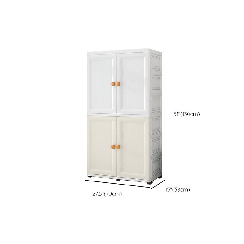 Rectangle Kid's Airmoire Plastic Youth Armoire with Garment Rod