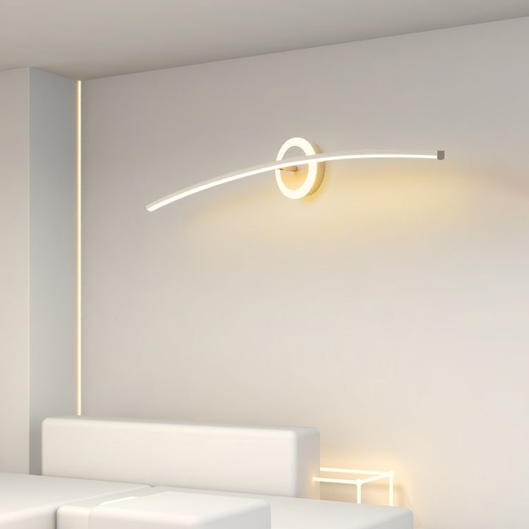 Modern Style Linear Shape Wall Lighting Metal 2 Light Wall Lights for Bathroom