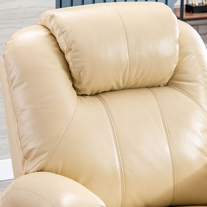 Contemporary Home Theater Recliner With Cup Holders and Arms