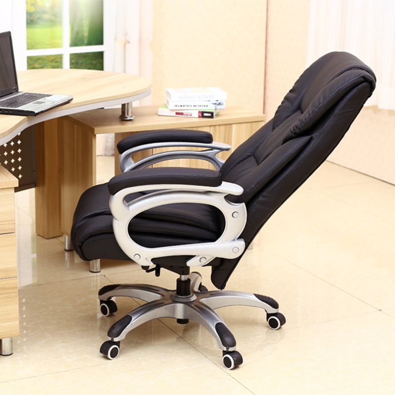 Modern Padded Arms Managers Chair Black Executive Chair for Office