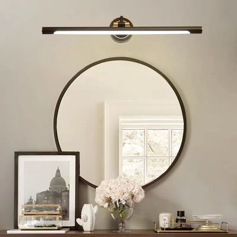 Metal Linear Vanity Mirror Light in Modern Luxury Style Acrylic LED Wall Lamp for Bathroom