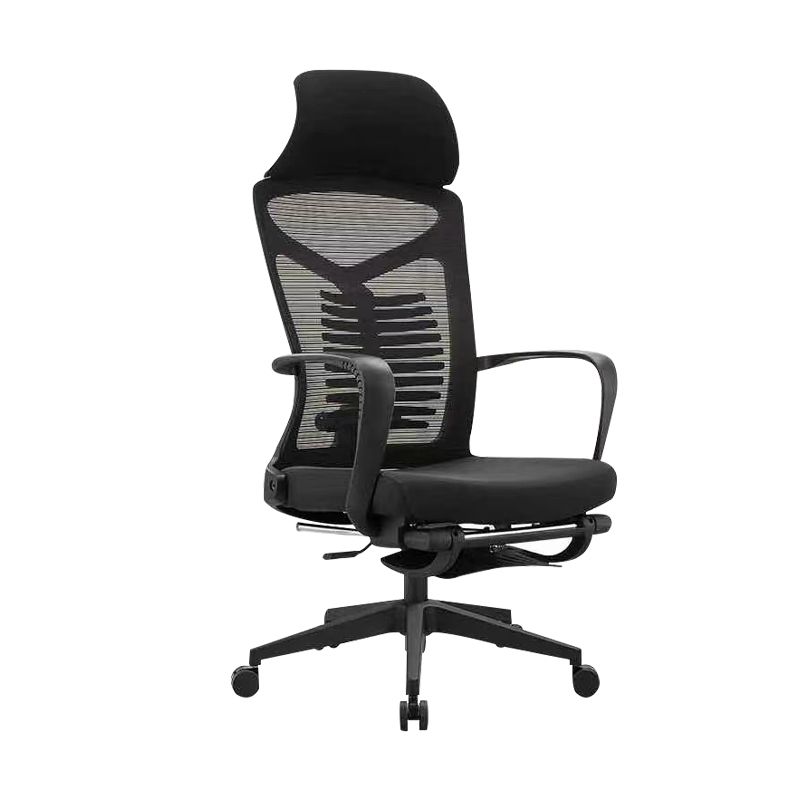 Modern Desk Chair Mesh/Leather Computer Chair High-Back Chair with Wheels