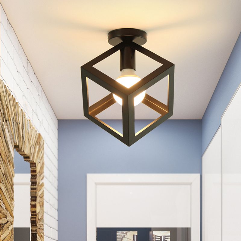 Modern Ceiling Light Fixture Metal 1-Light Ceiling Light for Hallway