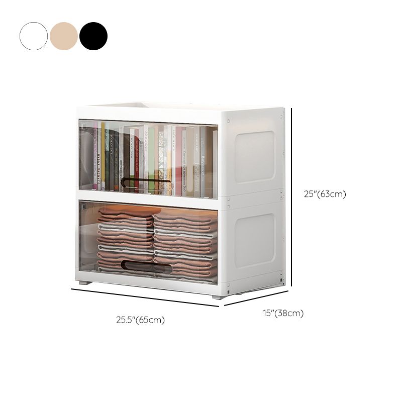 Contemporary Armoire Cabinet Plastic Hanging Clothes Rack for Home