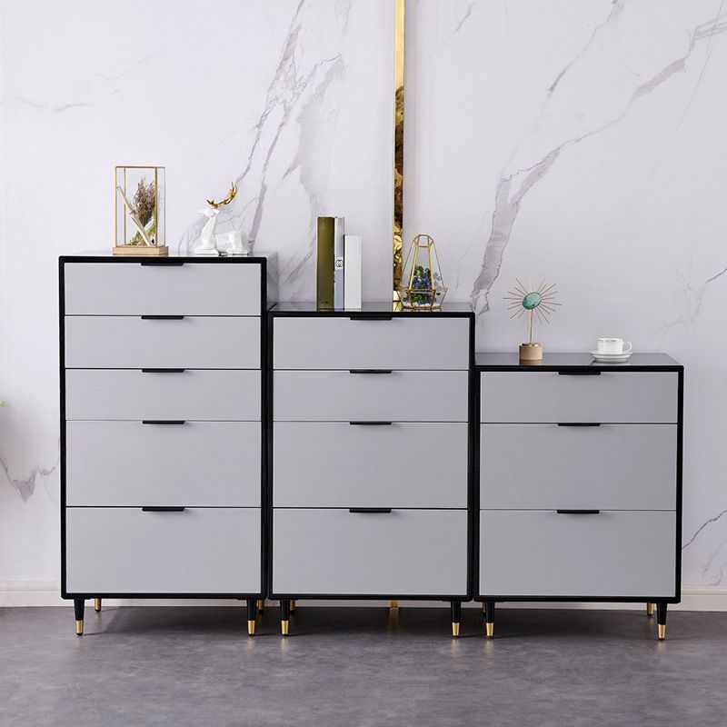 Modern Wood Credenza Simple Buffet Table with Drawer for Living Room