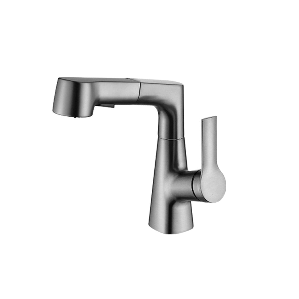 Modern Low Arc Sink Faucet with Single Handle Bathroom Lifting Faucet