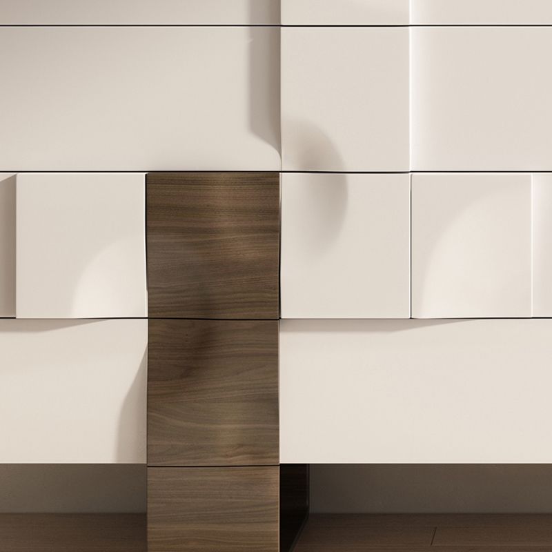 Modern Style Storage Solid Wood Sideboard Cabinet with Drawers
