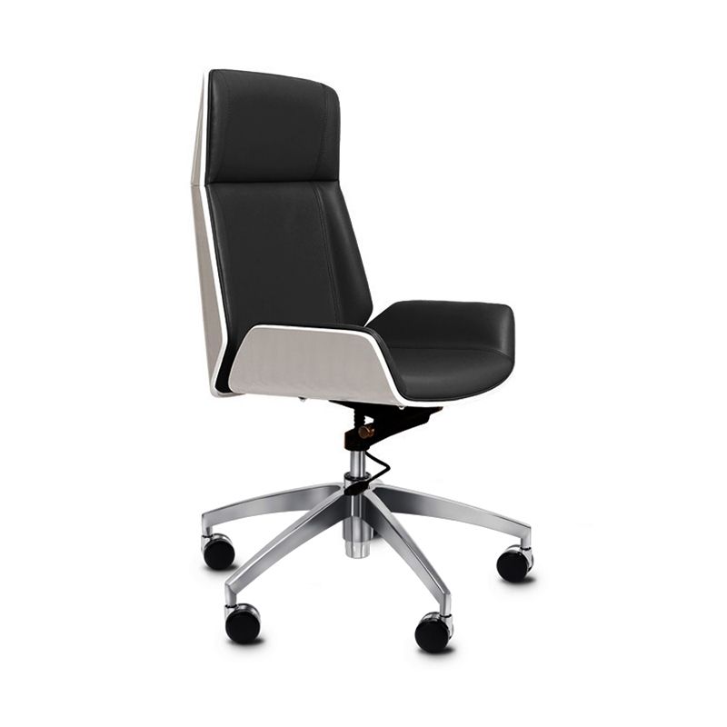 Executive Ergonomic Task Chair Silver Metal Frame Contemporary Office Chair