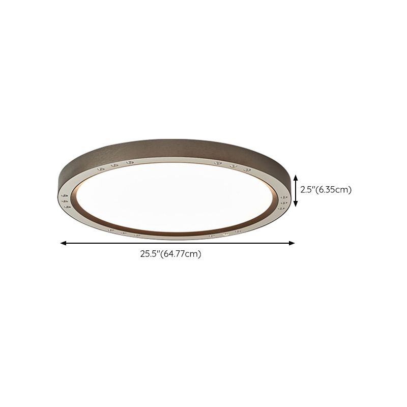 Minimalism LED Flush Mount Circular Metal Ceiling Light Fixture for Bedroom