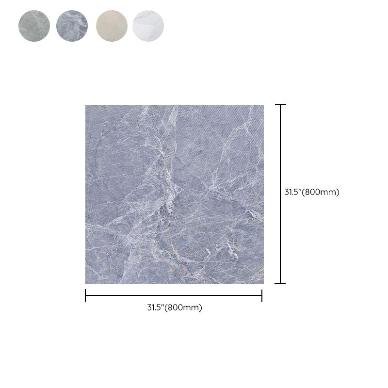 Peel and Stick Vinyl Flooring Marble Look Vinyl Flooring with Square Edge