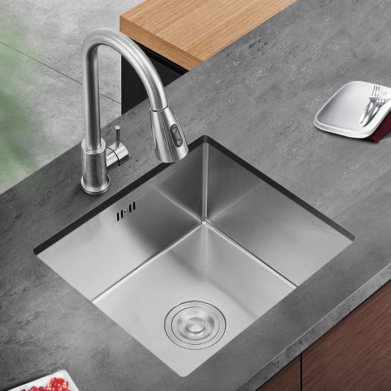 Contemporary Style Kitchen Sink Stainless Steel Kitchen Sink with Drain Assembly