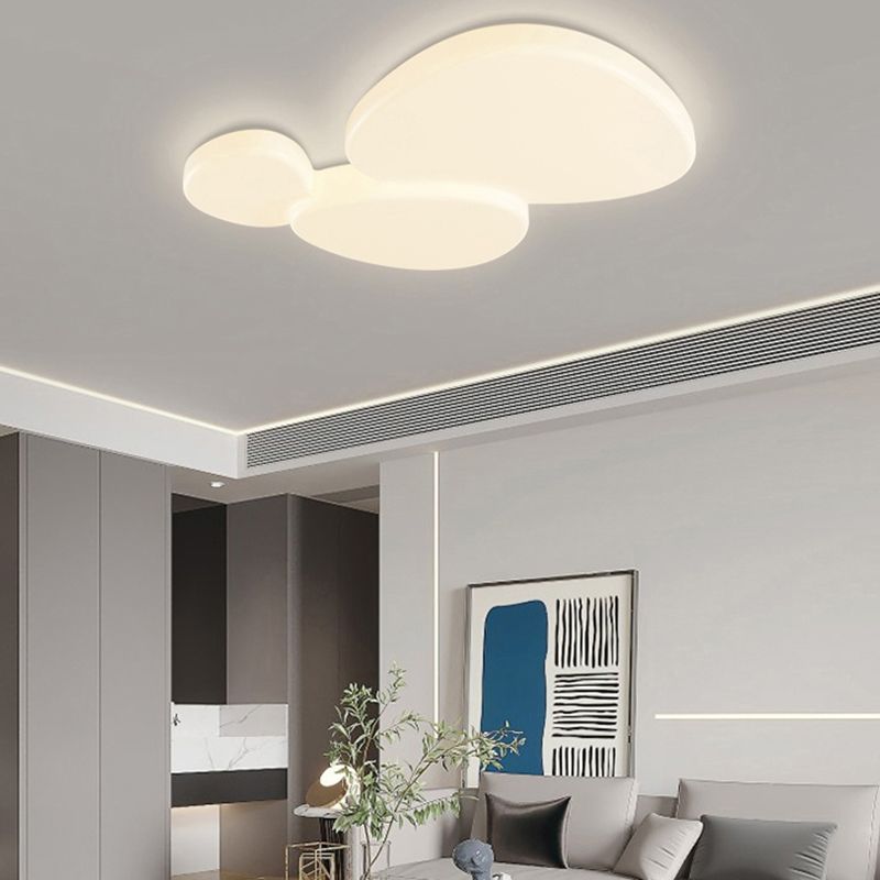 3 Lights Ceiling Light Modern LED Ceiling Mount Light with Acrylic Shade for Bedroom