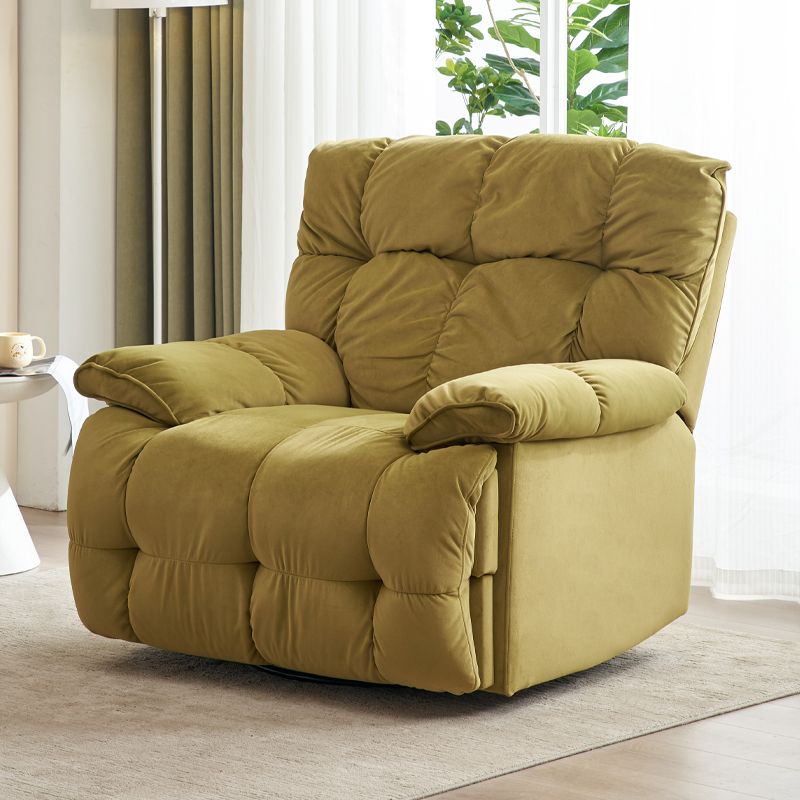 Solid Color Upholstered Standard Recliner Metal Frame Recliner Chair