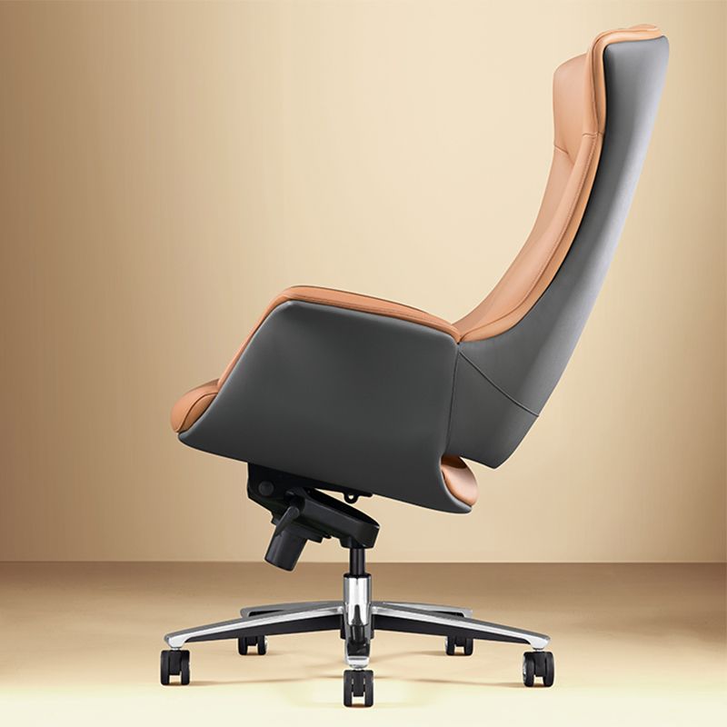 Contemporary No Arm Executive Chair Height-adjustable Managers Chair for Office