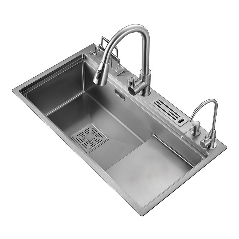 Modern Style Kitchen Sink Stainless Steel Dirt Resistant Drop-In Kitchen Sink