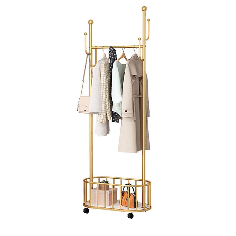 Modern Style Coat Rack Solid Color Free Standing Hooks Design Coat Rack