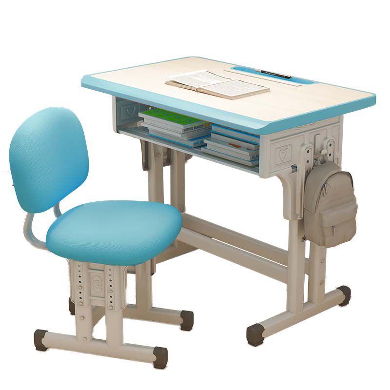 Multifunctional Lifting Study Desk Desk with Hutch and Chair Wooden Student Desk