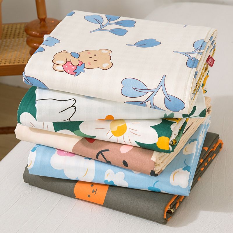 Cotton Sheets Printed Breathable Twill Fade Resistant Bed Sheet Set