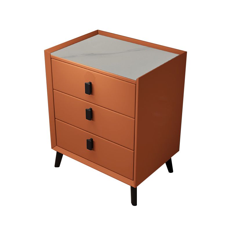 Contemporary Night Table Drawer Storage Bed Nightstand for Bedroom