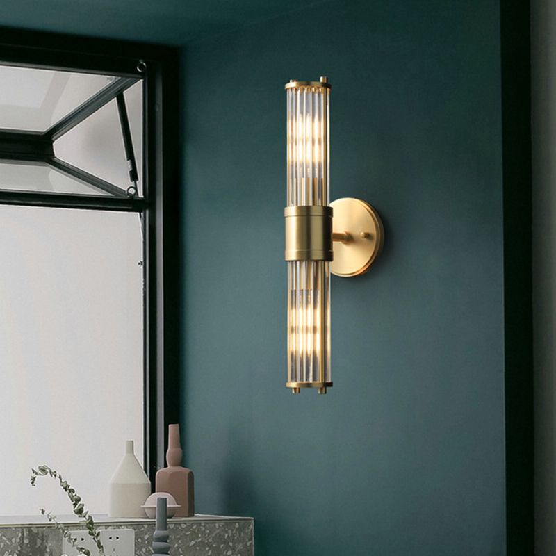 Metal Cylinder Vanity Wall Lights Contemporary Style Multi Lights Vanity Lighting Ideas