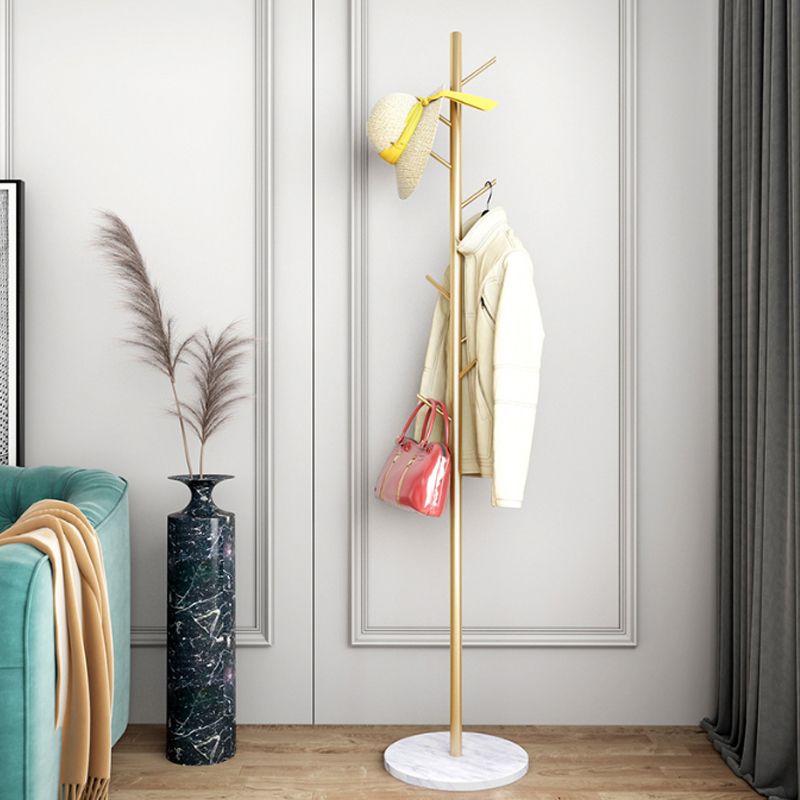 Glam Metal Coat Rack Free Standing Coat Rack with Coat Hooks