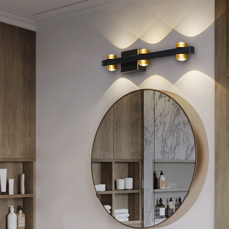 Cylinder Vanity Lights Modern Metal Vanity Light Fixtures for Bathroom