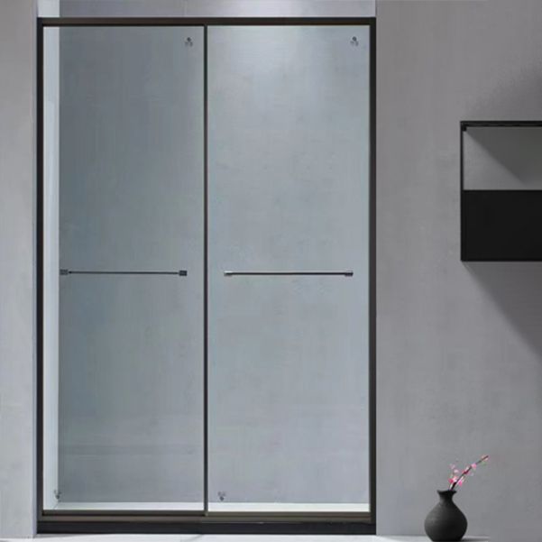 Extremely Narrow Full Frame Double Sliding Shower Door, Shower Room One-line Partition