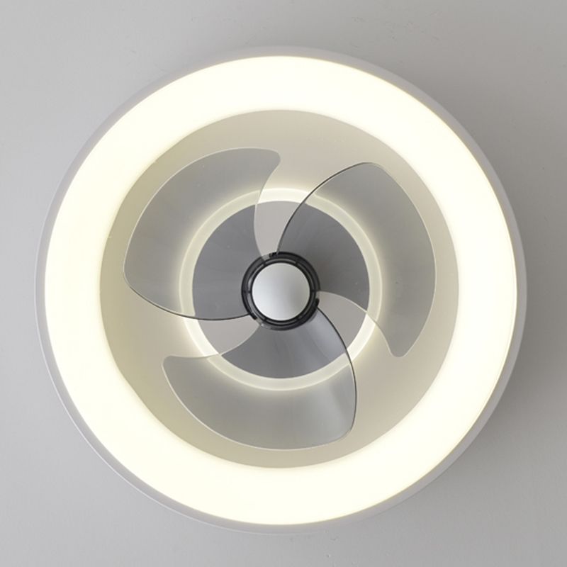 Fabillement de plafond en métal de forme géométrique Style moderne 2 lumières Light Fan Fan Lampe