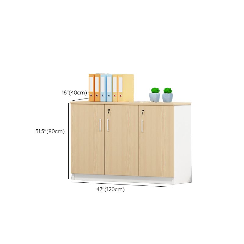 Modern Style File Cabinet Wooden Frame Storage Lateral File Cabinet