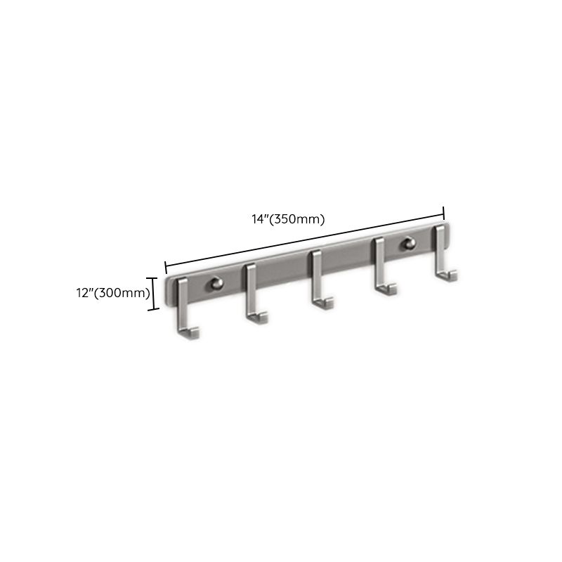 Modern Bathroom Accessory Kit Grey Towel Bar Bath Shelf Bathroom Hardware