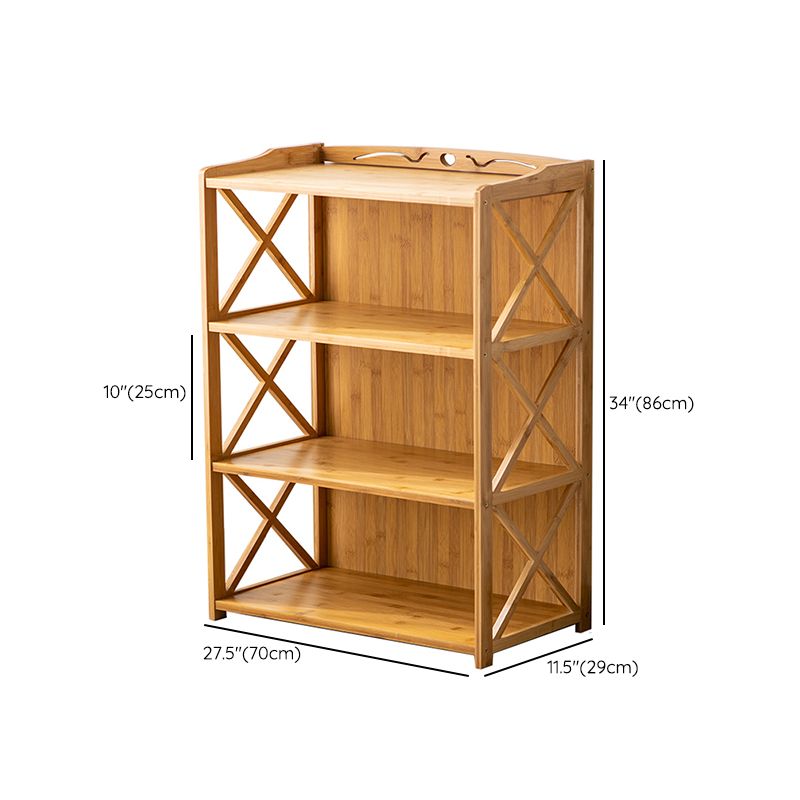 Contemporary Sideboard Cabinet Bamboo Sideboard with Drawers for Kitchen