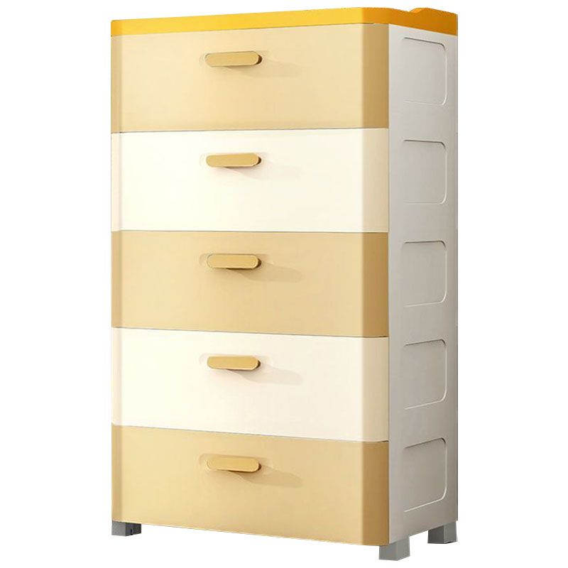 Contemporary Plastic Kids Dressers Vertical Kids Furniture for Bedroom