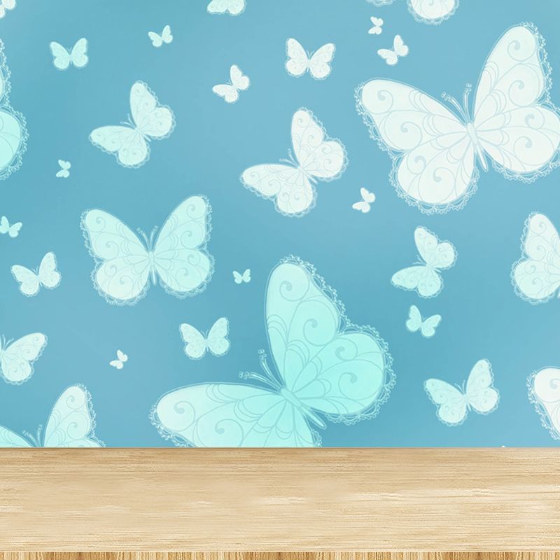 Modern Style Wall Mural Wallpaper Butterflies Illustration Bedroom Wall Mural