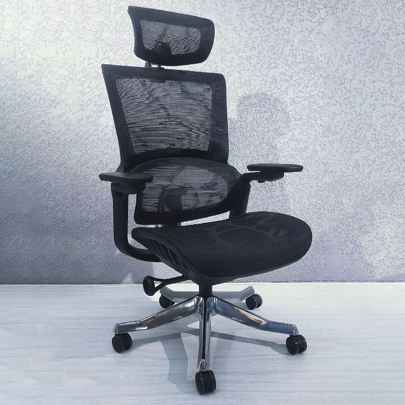 Modern Arms Included Executive Chair Height-adjustable Managers Chair for Office