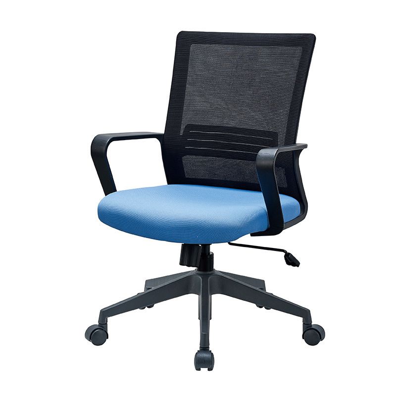 Modern Desk Chair Mesh Computer Chair Fixed Arm Office Chair