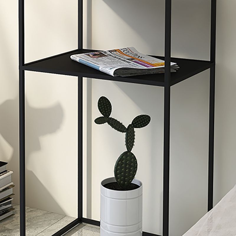 2 Shelves Iron Nightstand Industrial Bedside Cabinet ,27.6" Tall